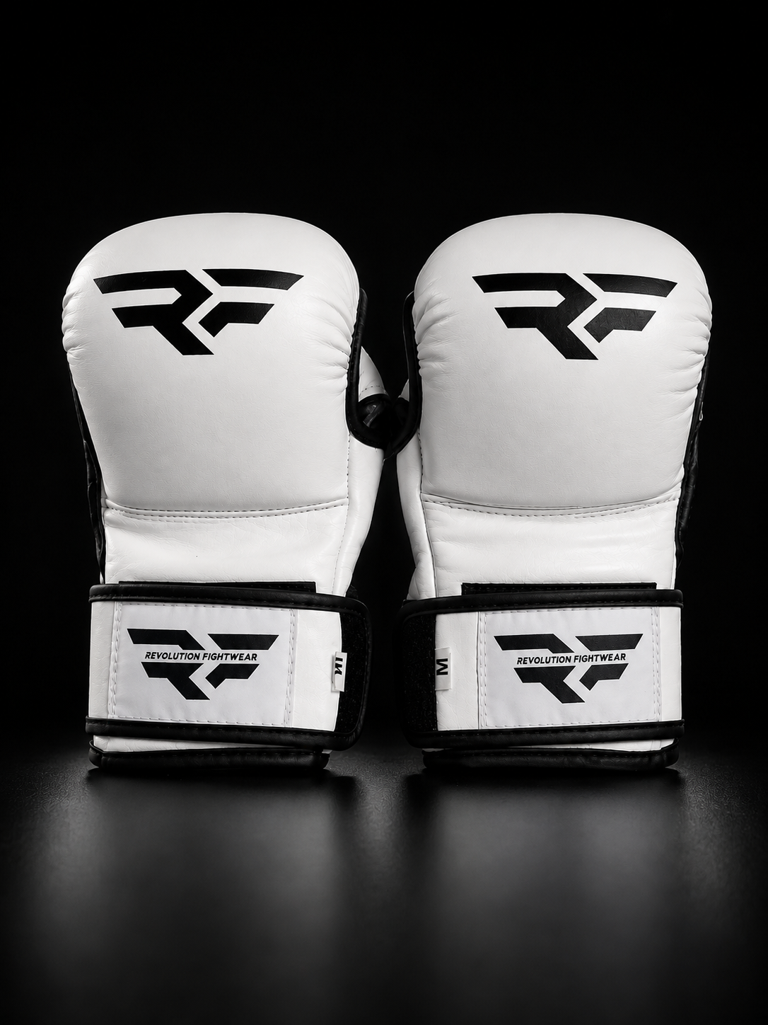 WHITE & BLACK MMA SPARRING GLOVES